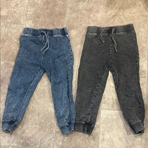 Mish Boys Kids Denim and Charcoal Jogger Pants